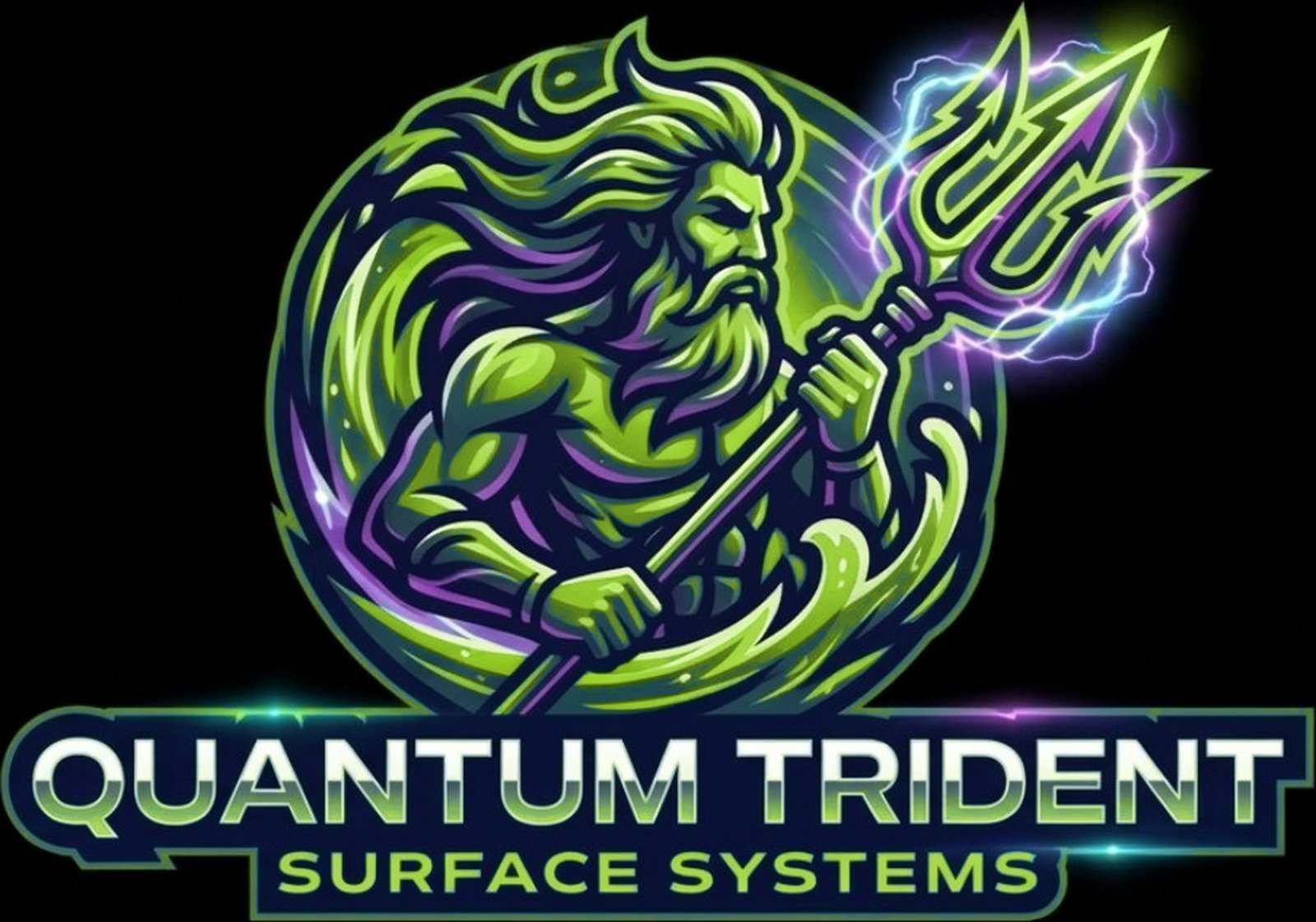Quantum Trident Surface Systems logo